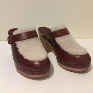 Madewell Shearling Clogs